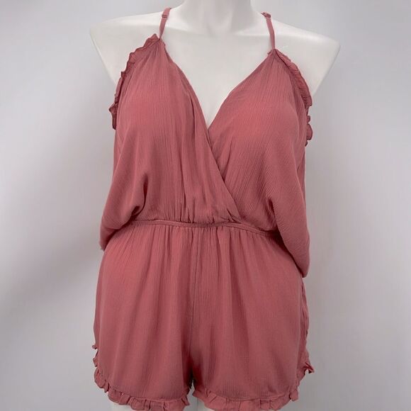 Top Shop cold shoulder short romper size large - Picture 2 of 7